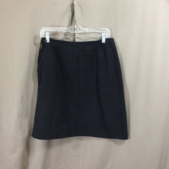 Liz Clairborne 100% Cotton Summer Skirt Brown Foliage Silhouette Pattern 1oP - Picture 3 of 4